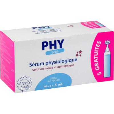 PHY Bébé - Sérum physiologique 45x5ml