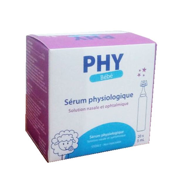 PHY Bébé - Sérum physiologique 20x5ml