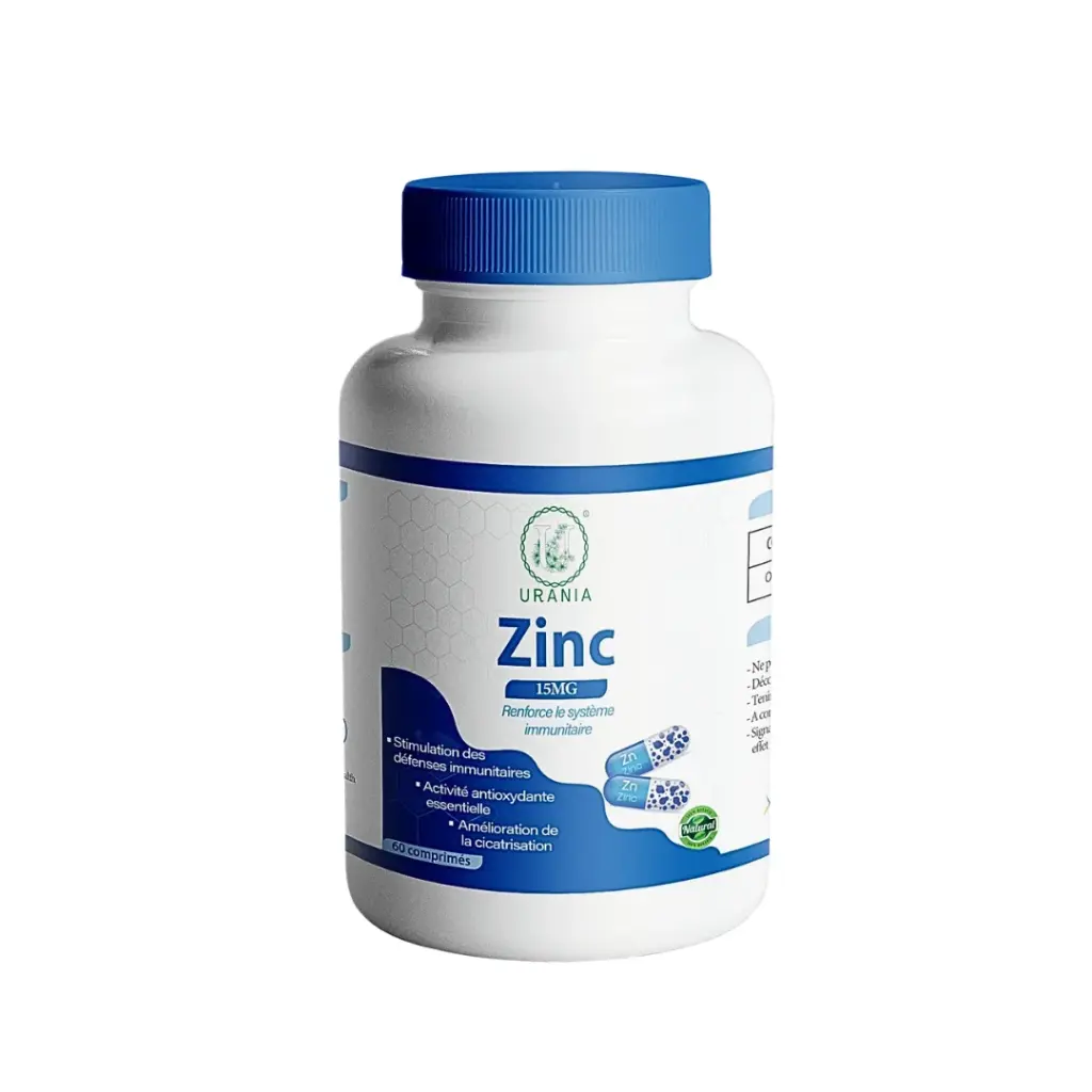 URANIA - Zinc 15mg 60 comprimes 