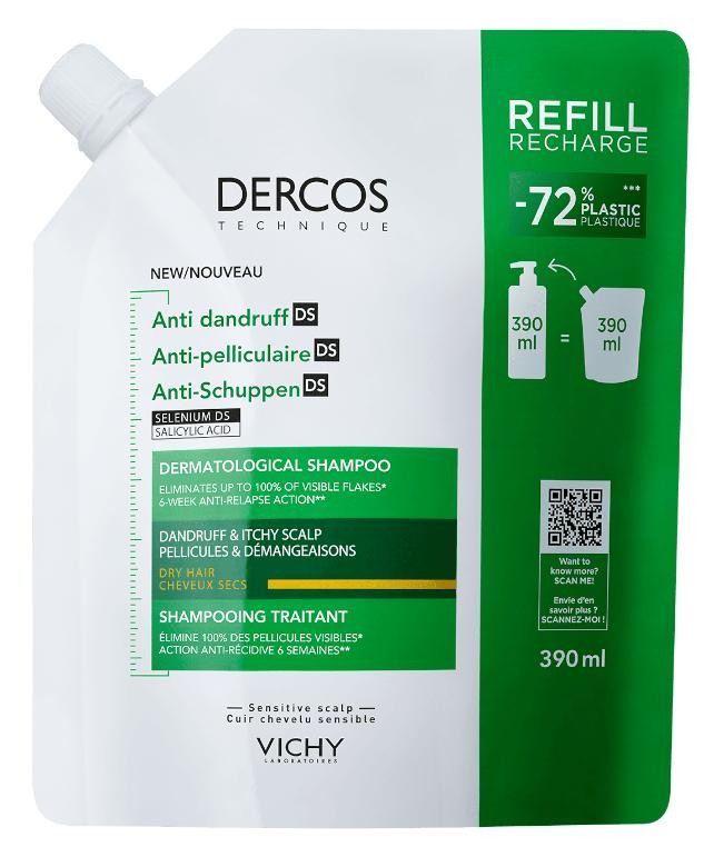 Dercos - Shampoing anti pellicules 390ml