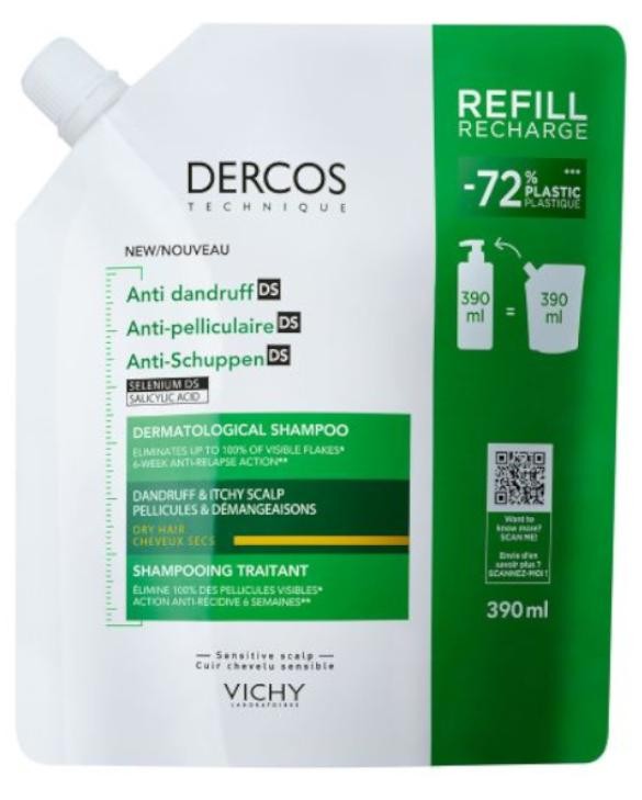 Dercos - Shampoing anti pelliculaire 390ml