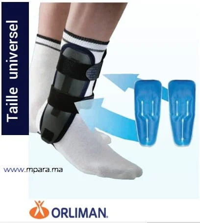 Orliman - Orthese de cheville avec gel