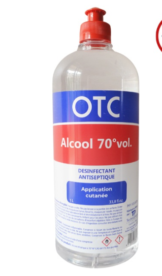 OTC - Alcool 70 Vol Désinfectant 1L 