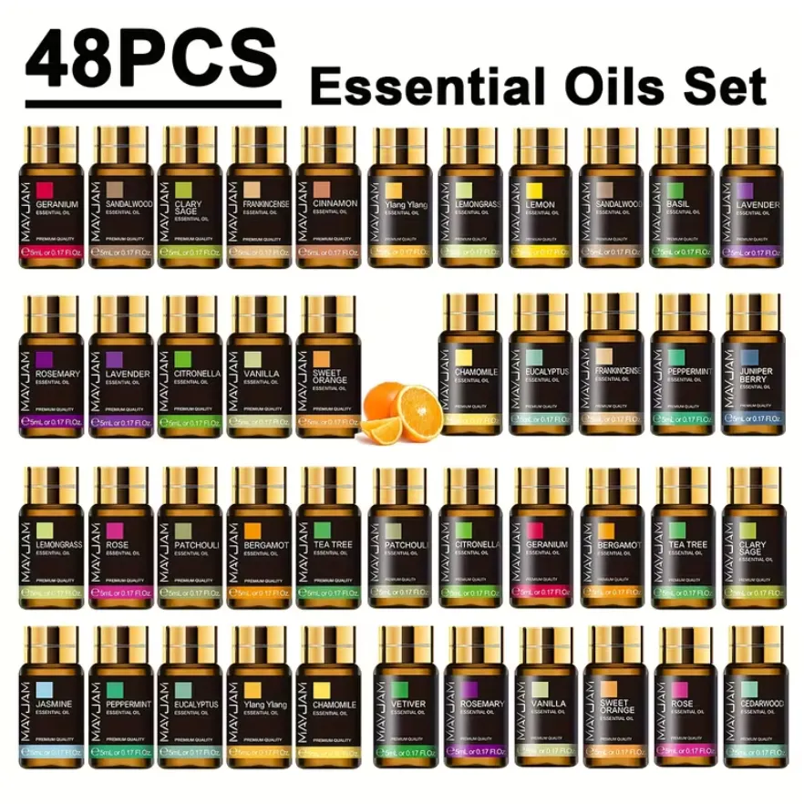 Mayjam - Coffret 48 Huiles Essentielles – Set Complet Premium