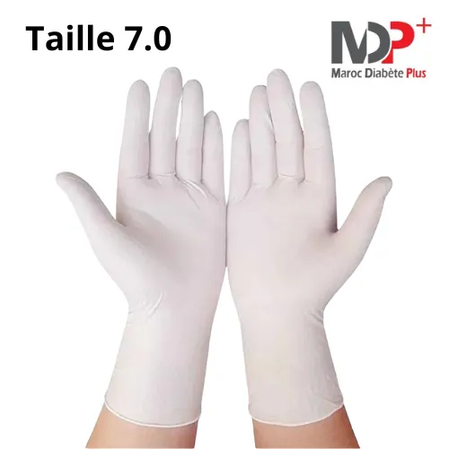 MDP+ Gants chirurgicaux stériles Taille 7.0