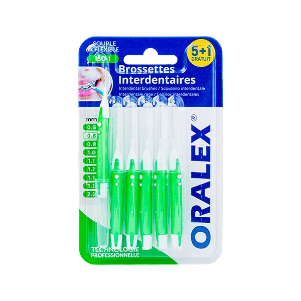 [ISO1] ORALEX - Brossettes interdentaires (0,8mm)