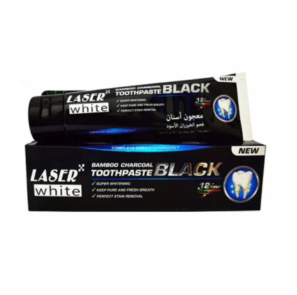 LASER WHITE - bambo charcoal toothpadte 100g