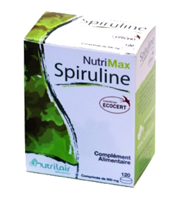 NutriMax - Spiruline bio 120 comprime