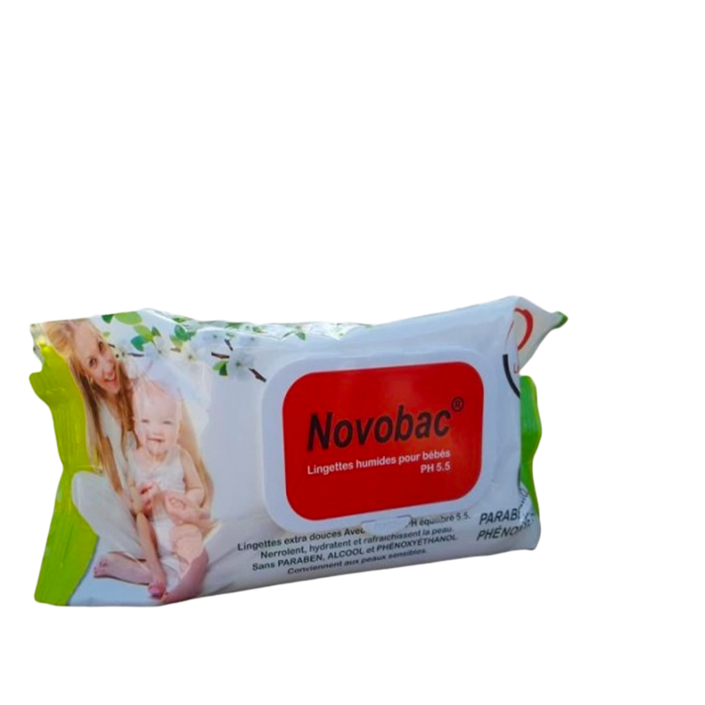 NOVOBAC - Lingettes bébé 120Pc  