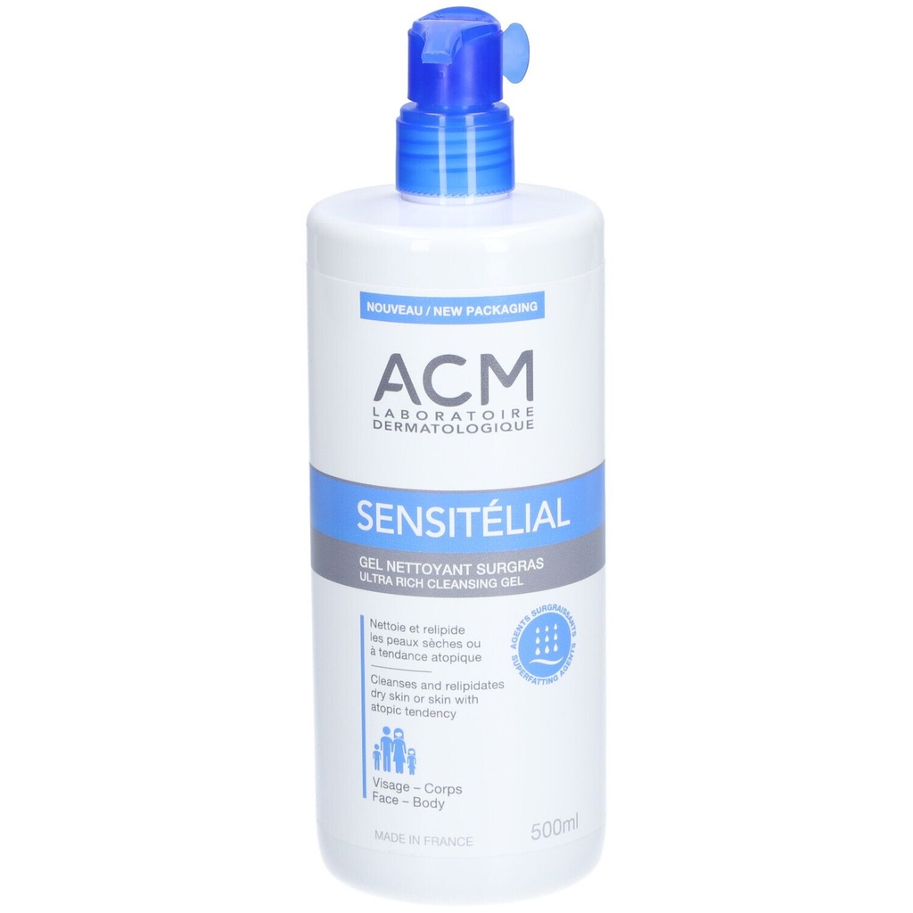 ACM - Sensitelial gel nettoyant surgras 500ml