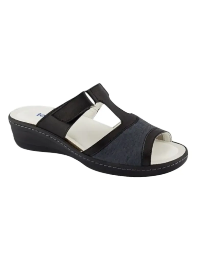 Sandale Orthopédique pour Femme (Noir, 38)