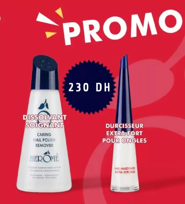 HEROME - Dissolvant soignant durcisseur fort pour ongles