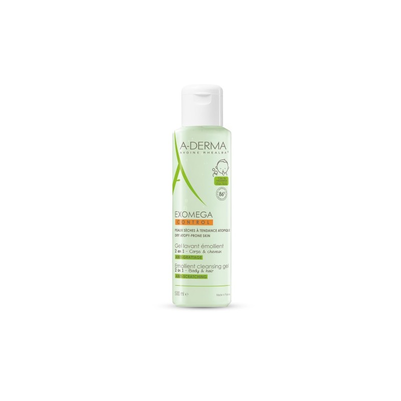 A-DERMA - Exomega control gel lavant emollient 500ml