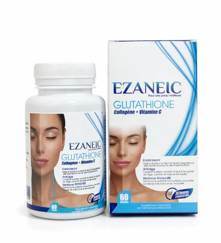EZANEIC - Glutathione collagene + vitamine C 60gelules