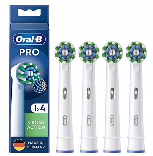Oral-B - Brossettes à dents Cross Action 4pcs