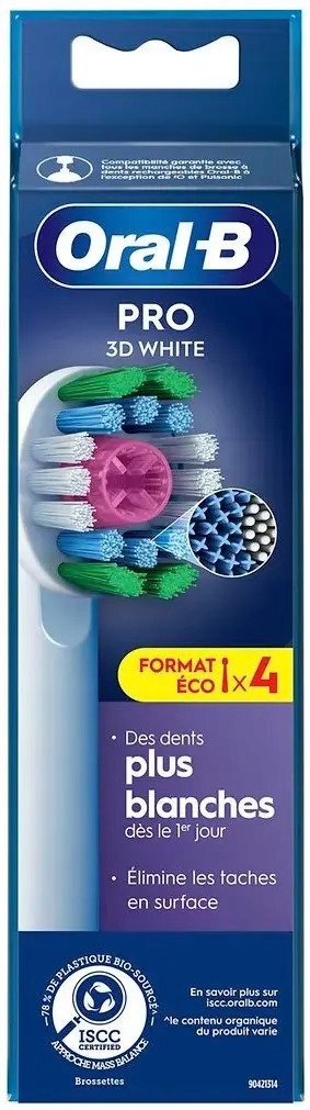 Oral-B - Brossettes 3D White 4pcs