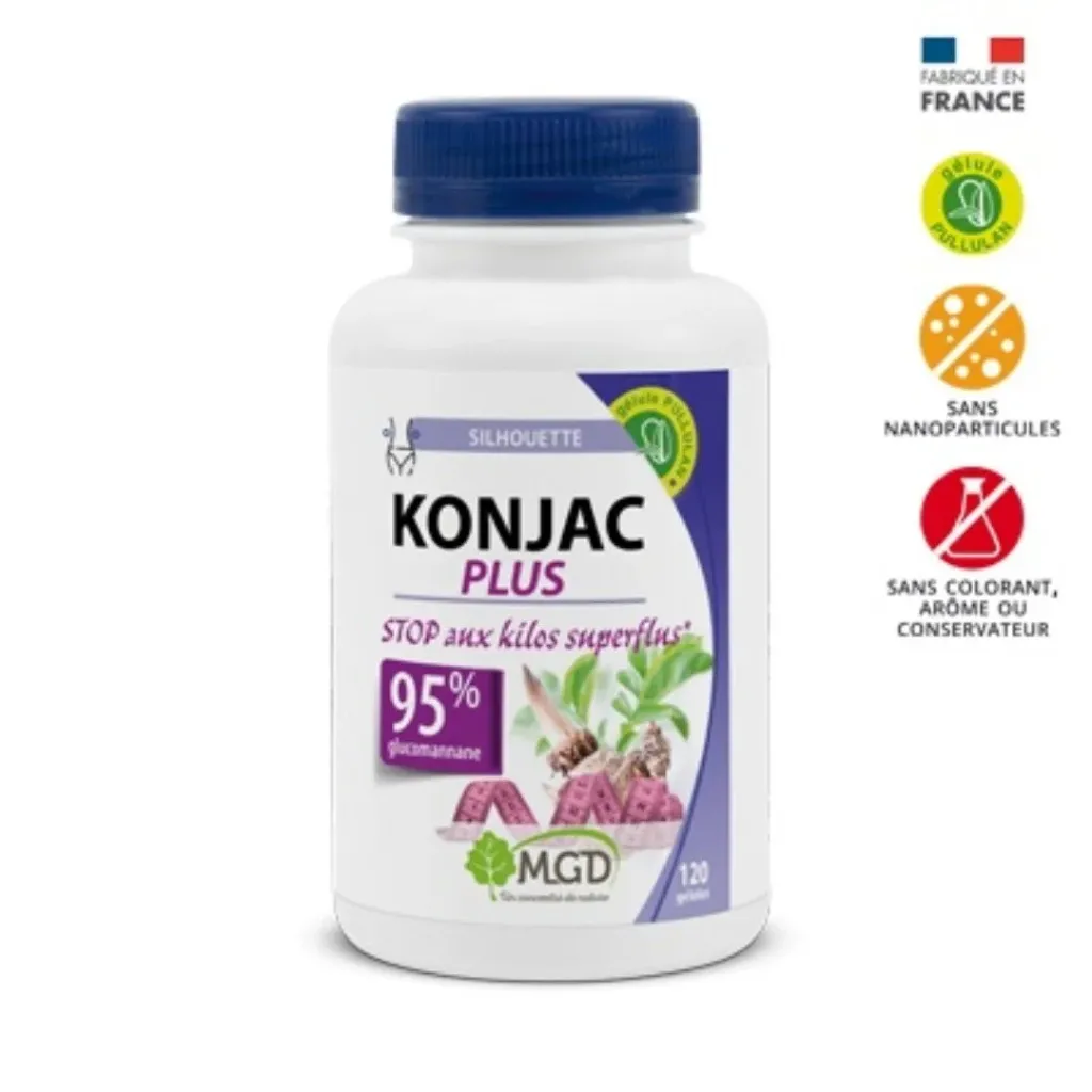 MGD - Konjac plus glucomannane 120 gelules