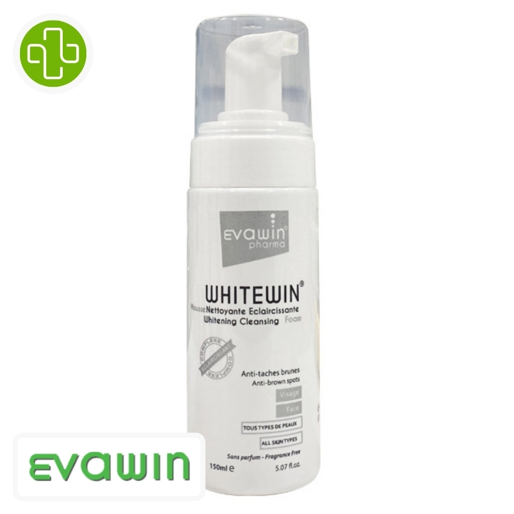 Evawin - Whitewin mousse nettoyante eclaircissante 150ml