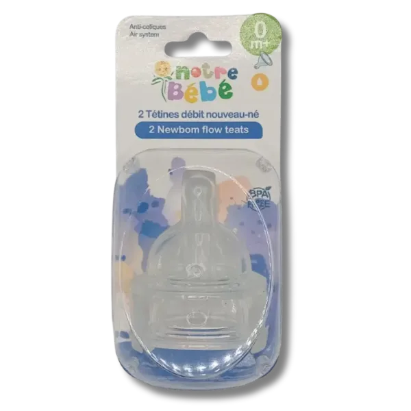 Notre Bébé Tétine - Anti-coliques 0m+ 2 Pièces  (0m+)