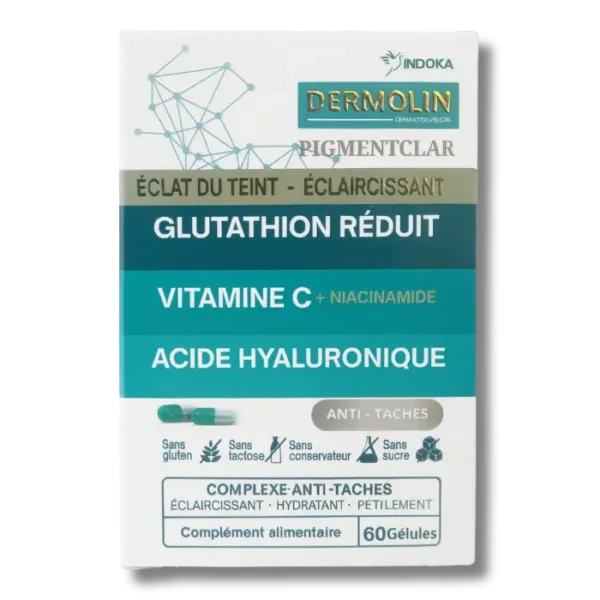 DERMOLIN - Glutathion reduit vitamine C 60Gelules