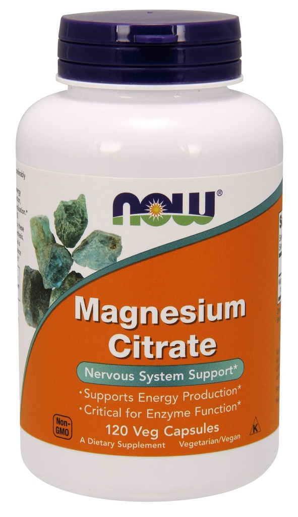 NOW - Magnesium Citrate 120 Vcaps