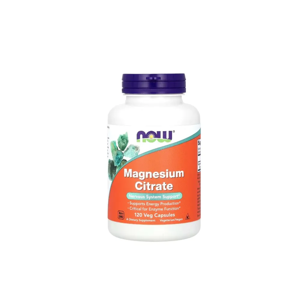 NOW - Magnesium Citrate 120 Vcaps