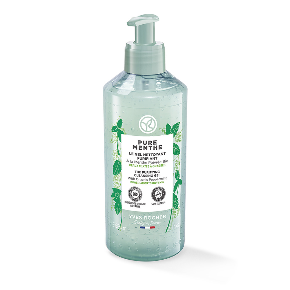 YVES ROCHER - Gel nettoyant pure menthe 390ml 