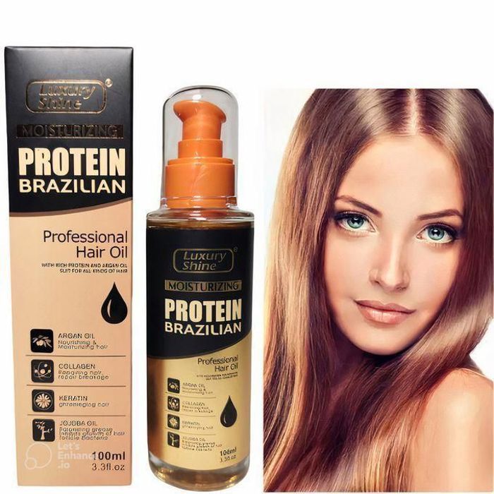 luxury shine Serum protein brazilian professionel hair oil 100ml