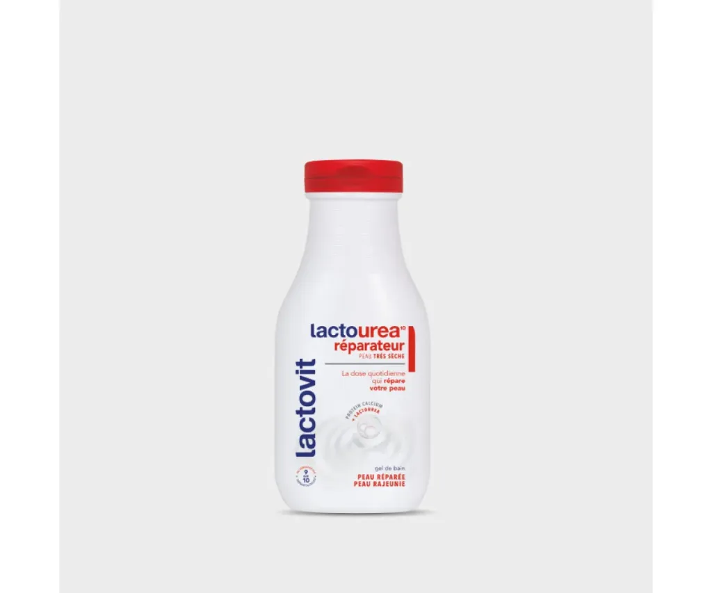 LACTOVIT - Gel de bain lactourea reparateur 250ml