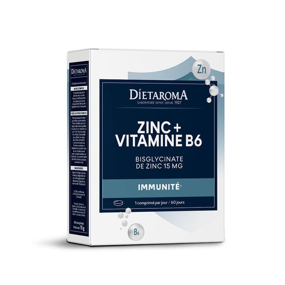 DIETAROMA - Zinc + vitamine B6 60 comprimes