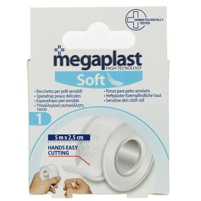 Megaplast - Soft Sparadrap peaux delicates 5m x 2,5cm