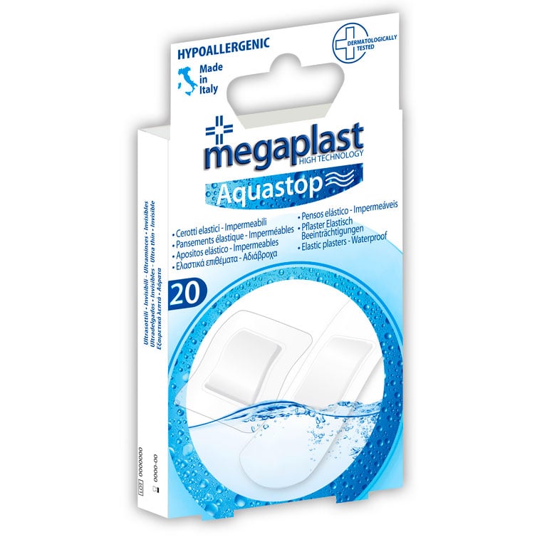 Megaplast - Aquastop Pansements elastique impermeables 20pc
