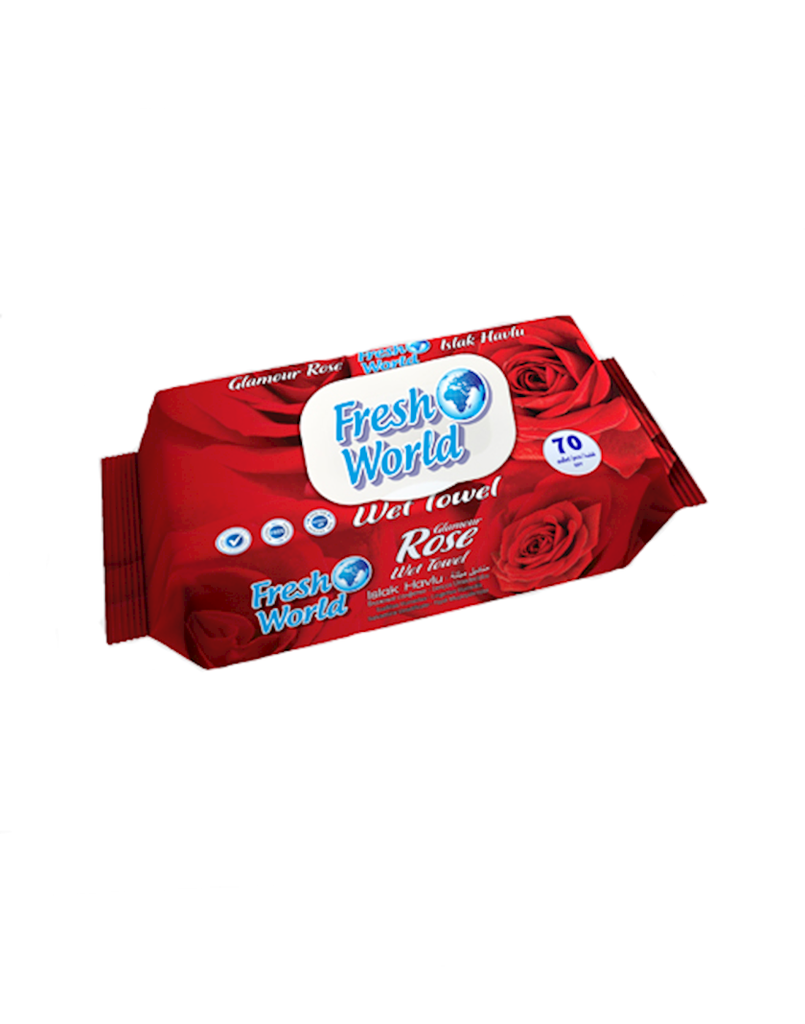 Fresh World - Glamour rose wet towel 