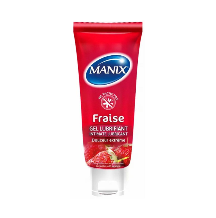 MANIX - Gel Lubrifiant Fraise 80ml