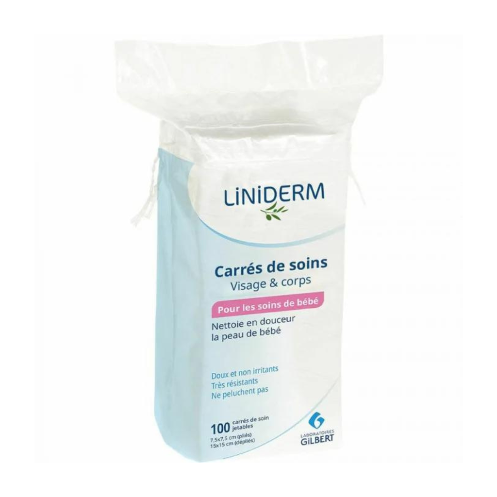 LiNiDERM - Carres de Soin 100Pc