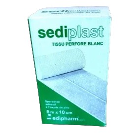 Sediplast - Sparadrap adhésif Perfore 5m x 10cm