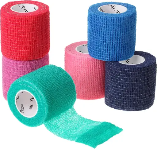 Bandage élastique autocollant médical coloré